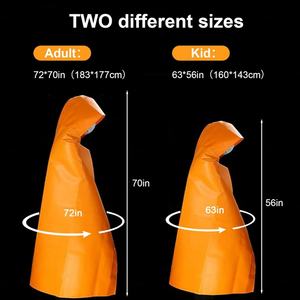 Manta Ignífuga Personalizable Extra Grande de Fibra Naranja para Protección de Cabeza y Escape de Emergencia, Venta al por Mayor - Product Image 5