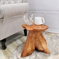 Tabouret champignon rectangulaire moderne en cèdre naturel Guan Sen, écologique, pour décoration extérieure et intérieure