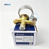 SOLETEC Vanne d'expansion thermostatique alternative pour la série Danfos T2 TE2 R22 R404A Réfrigération TXV avec orifice