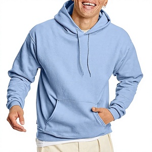 เสื้อฮู้ดผู้ชายแบบเรียบง่ายขายดี สีขาวล้วน ทรงปกติ ผ้าไม่ยับ ใส่ได้ทั้งฤดูใบไม้ผลิและฤดูใบไม้ร่วง สไตล์ลำลอง ล้างสีแบบแอซิดวอช - Product Image 1
