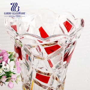 Vase en verre cristal de luxe moderne, design Art Déco, coloré par pulvérisation, pour ornement de maison, décoration de mariage, vase à bourgeons - Product Image 6