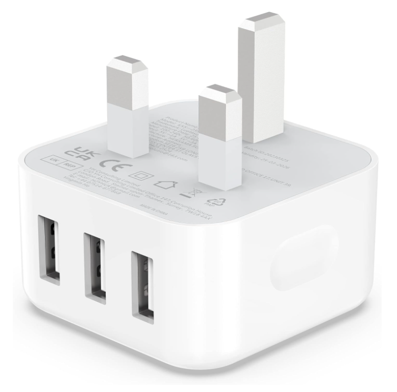 Multi-Port-Reiseadapter Android-Handy-USB Schnellladekopf für Samsung Huawei Xiaomi iPhone Tablet