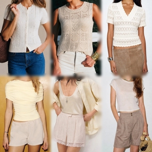 Wholesale Mixed Lot Ladies Tops Bulk <b>Bundle</b> Women's Knit Satin Lace Blouses Camisoles Summer Casual Tops - Product Image 5