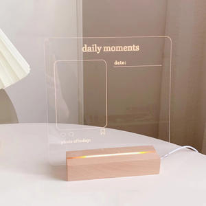 UCI กระดานข้อความอะคริลิคเรืองแสง,กระดานเขียนอะคริลิค <span class=keywords><strong>Led</strong></span> กระดานลบแห้งพร้อมขาตั้ง - Product Image 2