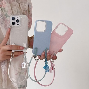 <span class=keywords><strong>Funda</strong></span> para Teléfono IMD con Brillantina, Cordón de Cuero y <span class=keywords><strong>Colgante</strong></span> de Estrella para <span class=keywords><strong>iPhone</strong></span> Serie 17, 16, 15, 14, <span class=keywords><strong>13</strong></span>, Carcasa Protectora Antigolpes - Product Image 1