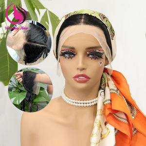 วิกผมแท้มีลูกไม้ถักเปียที่ส่วนหน้าผากแบบใสพร้อมผมเปียขนาด16นิ้ว13X4ใหม่ - Product Image 1