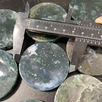 Tranche d'agate d'eau naturelle, en mousse, pour la décoration de guérison, artisanat volkswagen poli