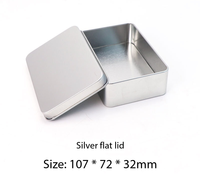 Boîte rectangulaire en fer blanc 107*72*32mm avec fenêtre, écologique, recyclable, personnalisable pour chocolat, chewing-gum, gâteau, mariage