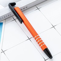 Stylo multifonctionnel trois-en-un avec support de téléphone, impression de logo possible, stylo à bille, écran tactile capacitif, stylo en métal