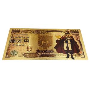 Moneda Conmemorativa de Plástico con Lámina Dorada de Black Clovered <span class=keywords><strong>Asta</strong></span>, Regalo Mágico de <span class=keywords><strong>Anime</strong></span> para Coleccionistas y Streamers - Product Image 4