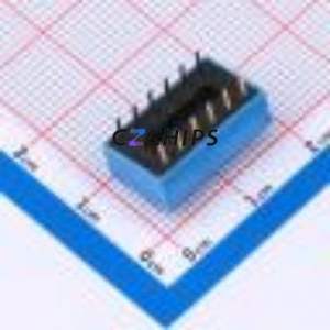 DS-06BP DIP Switch Through hole Component (THT) Switch ( Number of Switch Sections: 6 )( Lead Spacing: 2.54mm )( Color: Blue ) - Product Image 2