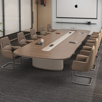 Meja konferensi kantor Modern, Meja pertemuan kayu meja konferensi meja pertemuan furnitur kantor