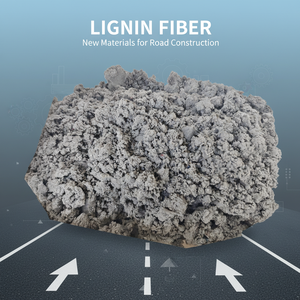 Matériau de pavage en asphalte à haute absorption d'huile, fibres de bois, fibres de cellulose, lignocellulose pour routes, fibres de lignine - Product Image 1