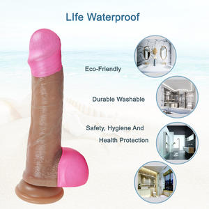 Consolador grande de material de silicona al por mayor con empuje realista y masturbación de duplicación 1-1 para <span class=keywords><strong>hombre</strong></span> - Product Image 5