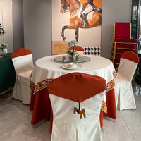 Table de banquet ronde pliable, table à manger avec finition PVC, mobilier pour événements, mariages, restaurants, pour toute grande salle, location d'hôtel
