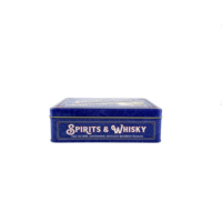 Boîte à biscuits rectangulaire en fer blanc personnalisée OEM, boîte cadeau en métal écologique 186x141x57mm pour le stockage et l'emballage alimentaire
