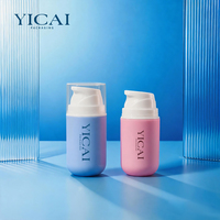 Flacon pompe sans air en PP personnalisé avec logo, 30/50/100 ml, écologique, recyclable, à large ouverture, pour emballage de crème de soin de la peau