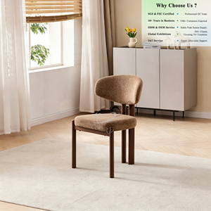 Fauteuil lounge OKAY contemporain en velours - Finition marron pour salles à <span class=keywords><strong>manger</strong></span> et salons - Chaises de <span class=keywords><strong>salle</strong></span> à <span class=keywords><strong>manger</strong></span> en mousse haute densité - Product Image 1