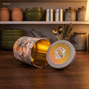 Oriental Design Round Food Container With Lid <b>Cardboard</b> <b>Storage</b> <b>Box</b> For Food - Product Image 3