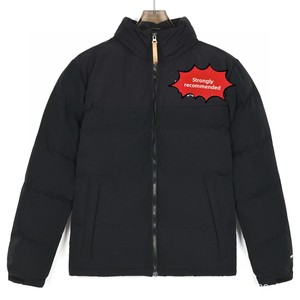 Blouson Bomber Streetwear Hiver Homme/<span class=keywords><strong>Femme</strong></span> <span class=keywords><strong>The</strong></span> <span class=keywords><strong>North</strong></span> <span class=keywords><strong>Face</strong></span> 23FW avec Grand Logo Brodé Contrastant, Duvet de Canard Blanc 700 Fill Power, Modèle Couple - Product Image 5