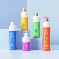 Flacon cosmétique 50ml 80ml 120ml 130ml 150ml, flacon pompe et vaporisateur de luxe 100ml, ensemble d'emballage pour soins de la peau pour bébé, plastique