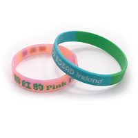 Bracelets en silicone respectueux de l'environnement personnalisés résistant à l'eau douce pour les adultes Sports-Prix d'usine Bracelet en caoutchouc imprimé pour les promotions