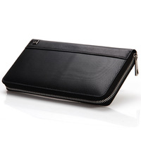 Tas Selempang Pria Kulit Asli Rusia, Dompet Kasual Mewah Ringan, Tas Tangan Fashion Resleting, Portabel, Grosir