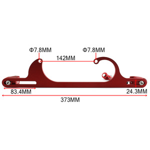 Getitall <b>Throttle</b> Body Base <b>Cable</b> Red Aluminum Alloy For Car Modification Retrofit Upgrade - Product Image 3