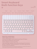 Clavier et souris sans fil 10 pouces russe français espagnol portugais pour iPad Air Pro tablette pour Android IOS Windows