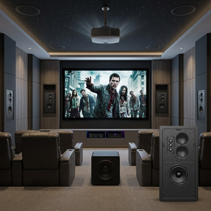 Sistema Audio Professionale per Cinema - Altoparlanti Integrati a Doppio Canale da <span class=keywords><strong>6</strong></span>,<span class=keywords><strong>5</strong></span> Pollici - Sistema Audio Home Theater da 300 Watt - Product Image 4