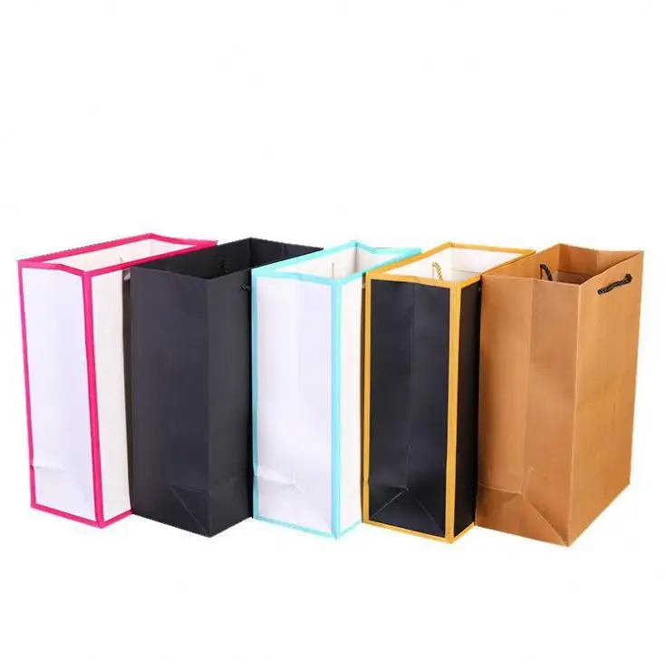 High Quality Luxury Gold Paper Material Custom Company Logo Shopping Gift Packaging Paper Bag