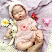 Poupée Reborn Nouveau-né Haute Simulation Corps Entièrement en Silicone Étanche Multifonctionnelle Compagnon & Poupée de Collection