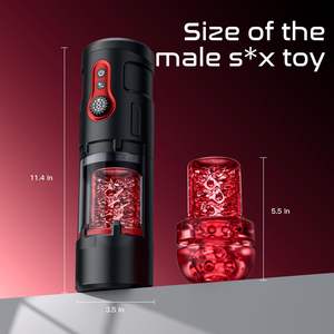 Adulto <span class=keywords><strong>Toy</strong></span> Stroker Vibrador Hands-free <span class=keywords><strong>Sex</strong></span> Machine Empurrando Rotating Masculino Masturbação Copo Dispositivos com Suporte Do Telefone Móvel - Product Image 6