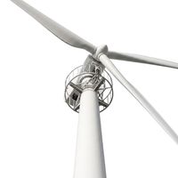 Aerogenerador de Imán Permanente de 30KW GWS-30000W, Trifásico CA, PMSG, 380V, Rotor de 12m, Imán de NdFeB, Accionamiento Directo