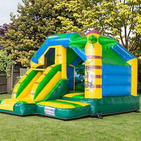 Nouveau château gonflable extérieur de 4m * 5m * 3.6m avec toboggan d'obstacle trampoline gonflable château sautant pour enfants maison de rebond