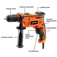 Vollplus VPID1050 710W 13mm outils électriques sans clé perceuse à percussion perceuse électrique