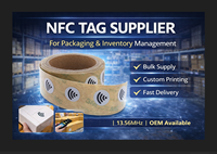 Mini-étiquette NFC en gros NTAG424 DNA NFC RFID 13,56 MHz Sécurisée Anti-contrefaçon Protection de la marque Suivi des actifs Fournisseur
