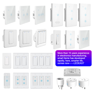 Interruptor Táctil Inteligente LCD de 4 Canales LEDEAST L8-HS4, Control de Escenas y Cortinas con WiFi Tuya, Panel de Vidrio Templado para Estándar US/<span class=keywords><strong>ES</strong></span> - Product Image 6
