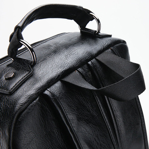 Custom 2025 Hot Fashion Pu Unisex Large Capacity Outdoor Men PU <b>Laptop</b> <b>Backpack</b> - Product Image 5