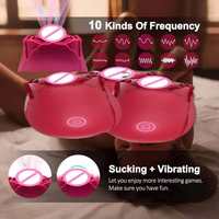 Meistverkaufter Rosen-Saugvibrator - G-Punkt Klitoris-Stimulator Vibrator Nippel-Massagegerät Sexspielzeug für Frauen Großhandel OEM
