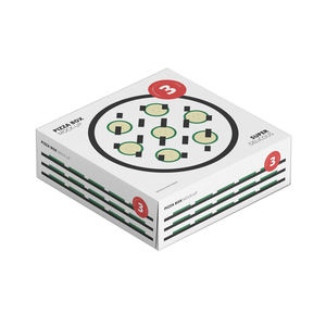 Prix d'usine, emballage personnalisé de haute qualité, commande <span class=keywords><strong>en</strong></span> <span class=keywords><strong>ligne</strong></span>, boîtes à pizza carrées brunes chaudes et fraîches pour restaurant - Product Image 6