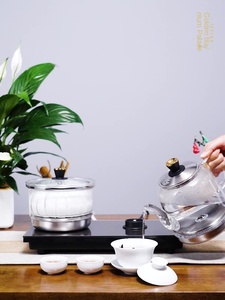 New Transparent <b>Glass</b> Cordless <b>Electric</b> <b>Kettle</b> Digital Control 1L Capacity No Plastic Filter Spout Automatic Shut for Coffee Tea - Product Image 3