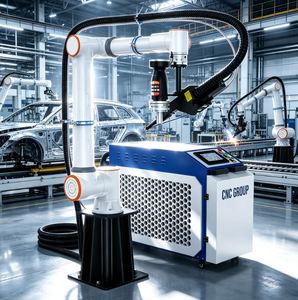 Machine de soudage au laser à fibre automatique de haute précision, robots collaboratifs, refroidissement par eau pour l'acier inoxydable - Product Image 1