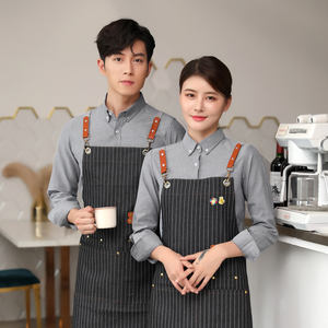 Uniforme <span class=keywords><strong>de</strong></span> personnel d'hôtel, uniforme <span class=keywords><strong>de</strong></span> travail pour les restaurants, les cafés et les cafés, chemise <span class=keywords><strong>de</strong></span> serveur unisexe à manches longues - Product Image 4