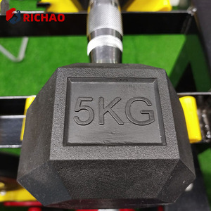 Set di <span class=keywords><strong>Manubri</strong></span> Esagonali Commerciali da 2,3 kg a 45 kg per Palestra Domestica, Pesi Rivestiti in Gomma in Ghisa - Product Image 6