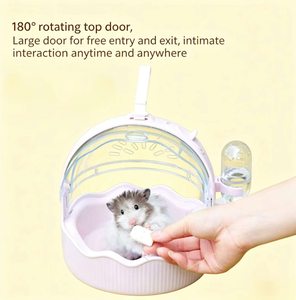 Transportadora de Viaje para Hámsteres Quanying Pet Iris Purple, Portátil, Ventilada, de Plástico, para Ratones Enanos y Gerbillas - Product Image 3
