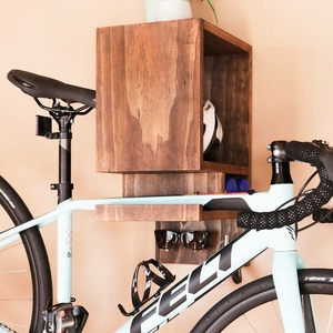 Nuovo Design <span class=keywords><strong>In</strong></span> <span class=keywords><strong>Legno</strong></span> Naturale della bici di montaggio a <span class=keywords><strong>parete</strong></span> rack - Product Image 4