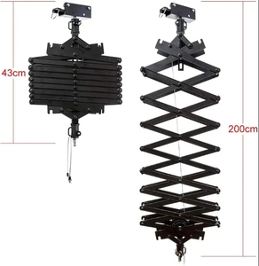 2M <span class=keywords><strong>Studio</strong></span> chiếu sáng hỗ trợ hệ thống đường sắt hoàn chỉnh Kit với hợp kim nhôm pantograph cho video ánh sáng công cụ nhiếp ảnh - Product Image 2