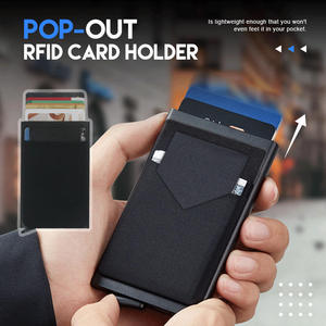 Porte-cartes AndoBag pour femmes et hommes, blocage RFID, portefeuille intelligent en métal aluminium tendance, pince à billets - Product Image 3