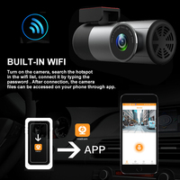 Caché Dash Cam WiFi Caméra De Voiture Full HD 1080P avec Vision Nocturne Complète 170 Angle Enregistrement En Boucle Auto Registrar Téléphone APP Contrôle